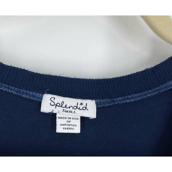 Splendid Blue Shirt Dress Women's Size Small Short Sleeves - Picture 5 of 9